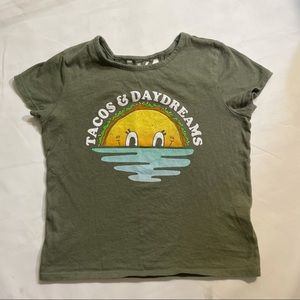 Old Navy Girls T-Shirt “Tacos & Daydreams”-Size 10/12